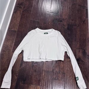 Daily Drills Long Sleeve Thermal Crop Top